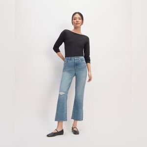 👖 Everlane The Kick bootcut  raw hem Jean 27